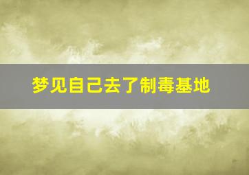 梦见自己去了制毒基地