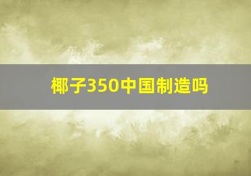 椰子350中国制造吗