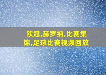 欧冠,赫罗纳,比赛集锦,足球比赛视频回放