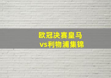 欧冠决赛皇马vs利物浦集锦