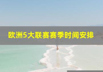 欧洲5大联赛赛季时间安排