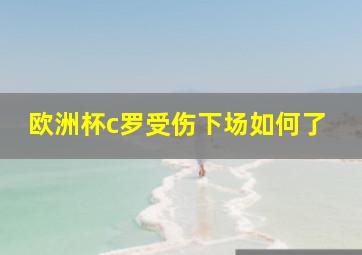 欧洲杯c罗受伤下场如何了