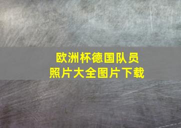 欧洲杯德国队员照片大全图片下载