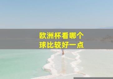 欧洲杯看哪个球比较好一点