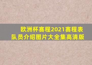 欧洲杯赛程2021赛程表队员介绍图片大全集高清版