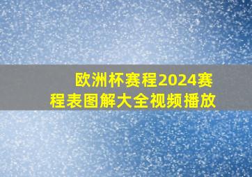 欧洲杯赛程2024赛程表图解大全视频播放