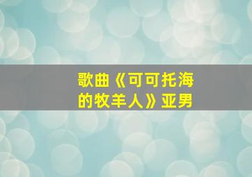 歌曲《可可托海的牧羊人》亚男