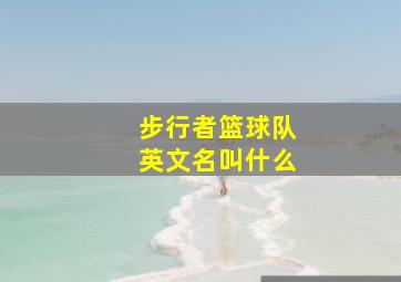 步行者篮球队英文名叫什么