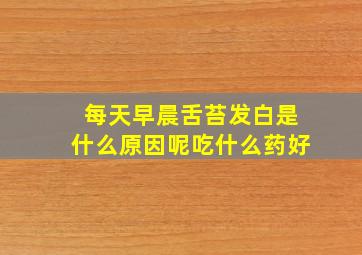 每天早晨舌苔发白是什么原因呢吃什么药好