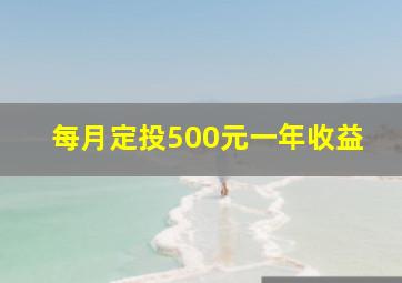 每月定投500元一年收益