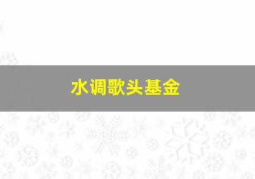 水调歌头基金