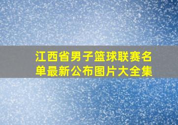 江西省男子篮球联赛名单最新公布图片大全集