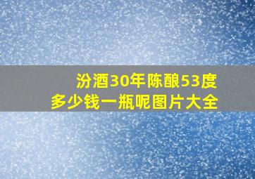 汾酒30年陈酿53度多少钱一瓶呢图片大全