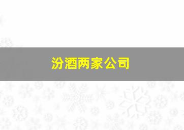 汾酒两家公司