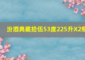 汾酒典藏拾伍53度225升X2瓶