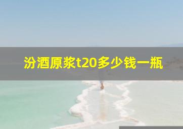 汾酒原浆t20多少钱一瓶