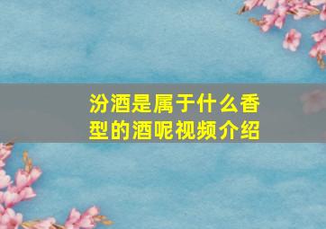 汾酒是属于什么香型的酒呢视频介绍