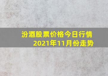 汾酒股票价格今日行情2021年11月份走势