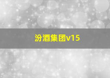 汾酒集团v15