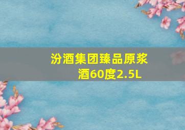 汾酒集团臻品原浆酒60度2.5L