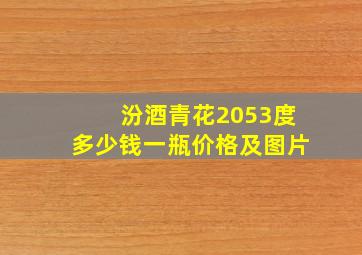 汾酒青花2053度多少钱一瓶价格及图片