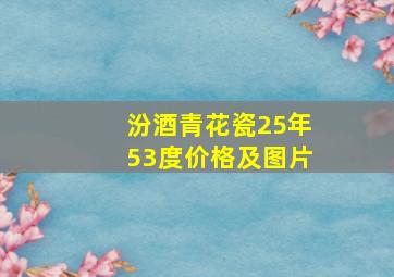 汾酒青花瓷25年53度价格及图片