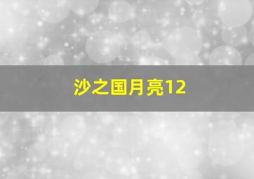 沙之国月亮12