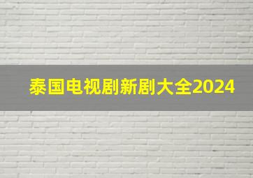 泰国电视剧新剧大全2024