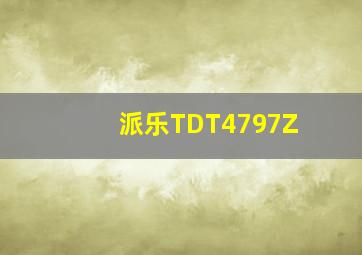 派乐TDT4797Z