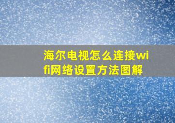 海尔电视怎么连接wifi网络设置方法图解