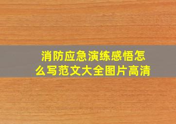 消防应急演练感悟怎么写范文大全图片高清