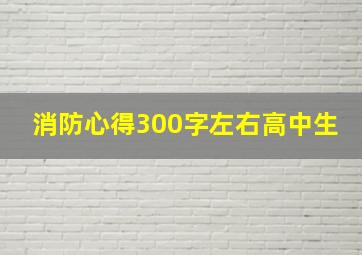 消防心得300字左右高中生