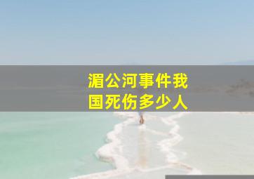 湄公河事件我国死伤多少人