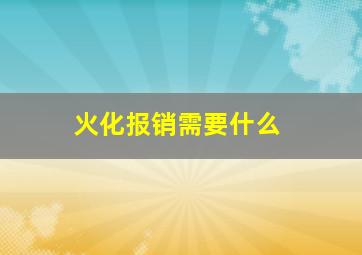 火化报销需要什么