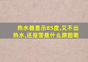 热水器显示85度,又不出热水,还报警是什么原因呢