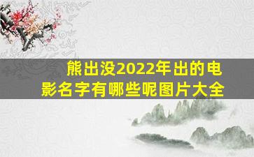 熊出没2022年出的电影名字有哪些呢图片大全