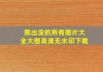 熊出没的所有图片大全大图高清无水印下载