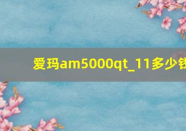 爱玛am5000qt_11多少钱