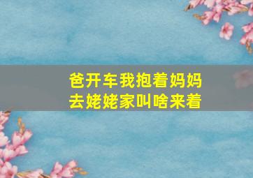 爸开车我抱着妈妈去姥姥家叫啥来着