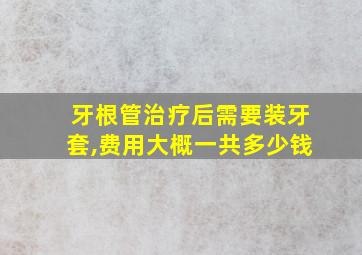 牙根管治疗后需要装牙套,费用大概一共多少钱