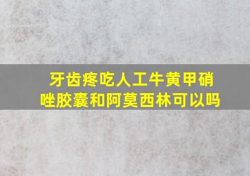 牙齿疼吃人工牛黄甲硝唑胶囊和阿莫西林可以吗