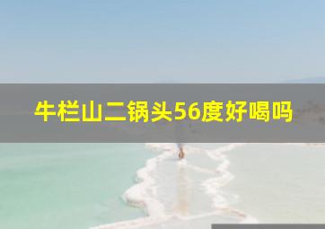 牛栏山二锅头56度好喝吗