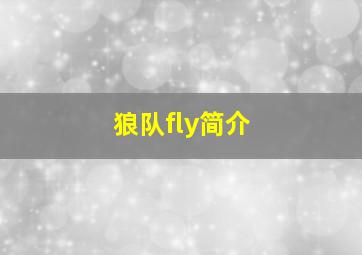 狼队fly简介