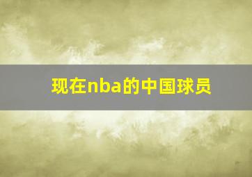 现在nba的中国球员