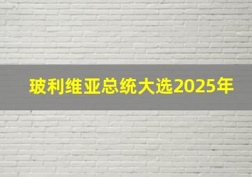 玻利维亚总统大选2025年