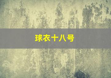 球衣十八号