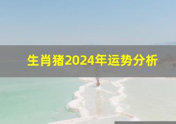 生肖猪2024年运势分析