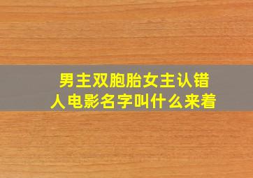 男主双胞胎女主认错人电影名字叫什么来着