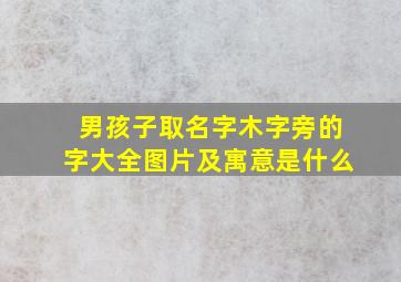 男孩子取名字木字旁的字大全图片及寓意是什么