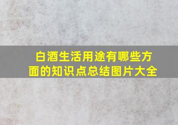 白酒生活用途有哪些方面的知识点总结图片大全